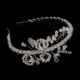 thumbnail image 1 of Diadema nupcial de la boda Yinane Flor Rhinestone, 1 of 8
