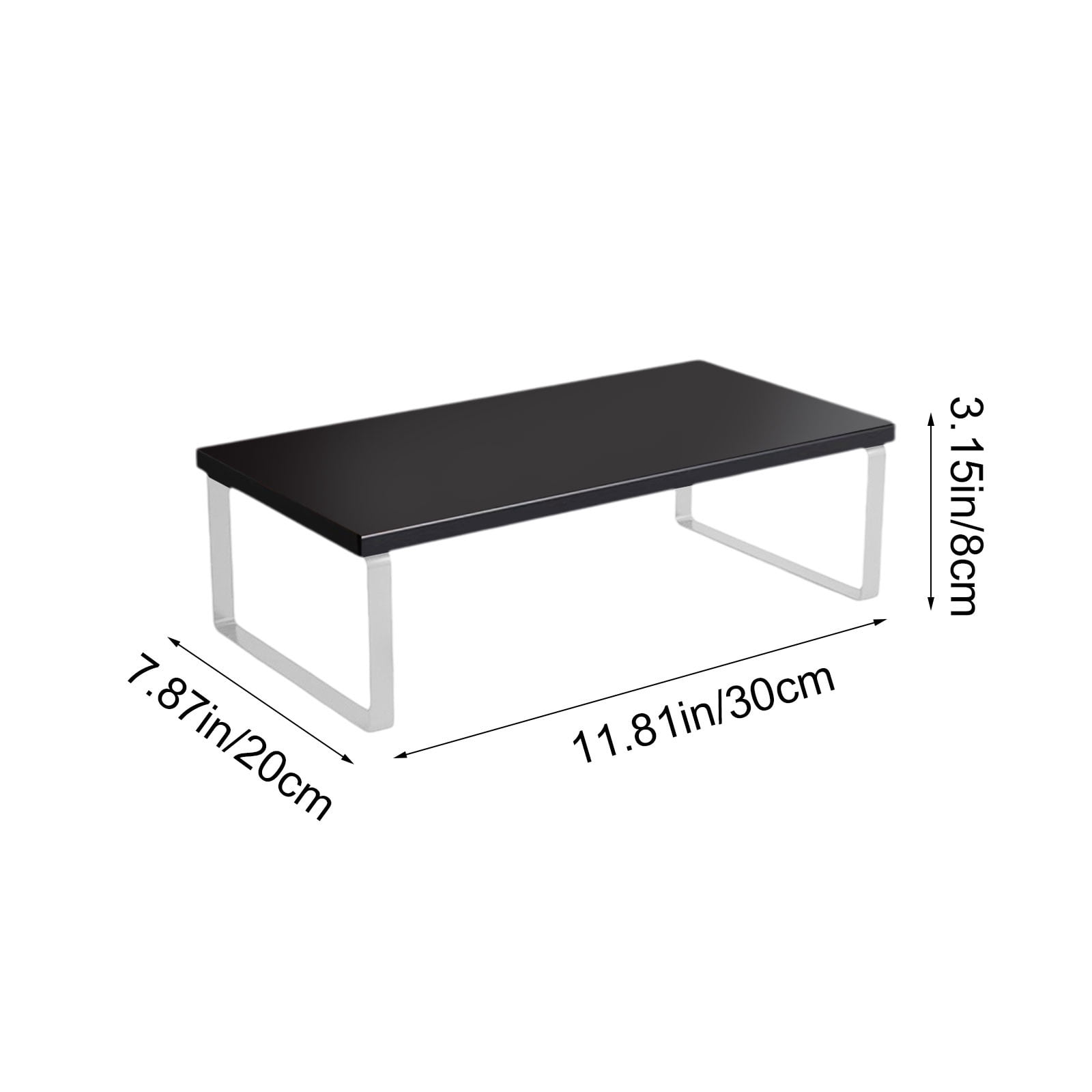 Monitor Riser Stand for Desk with Storage Shelf, Wood Desktop Organizer for Computer Monitor, Laptop, Printer, Home Office Accessories