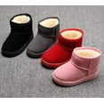 thumbnail image 4 of Boys Girls Fur Lined Snow Boots Outdoor Warm Winter Flat Shoes(Toddler/Little Kid), 4 of 5