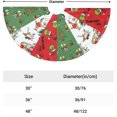 thumbnail image 2 of Cartoon Christmas Tree Skirt 36 Inch Christmas Tree Mat Christmas Decorations Cute Funny Cartoon Pattern for New Year Holiday Fun Party Home Ornaments, 2 of 8