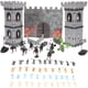 thumbnail image 1 of KAKOWELY 1 juego de figuras medievales, mesa de arena, modelos de soldados de castillo, pequeñas figuras de caballeros, microdecoraciones paisajísticas, 1 of 5