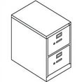 thumbnail image 3 of HON 2 Drawers Vertical Lockable Filing Cabinet, Gray, 3 of 5