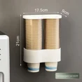 thumbnail image 4 of Disposable Cup Holder Automatic Water Dispenser Cup Dispenser Non Punching Paper Cup Holder Household Wall Mounted Dustproof Storage Rack, 4 of 4