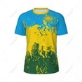 thumbnail image 3 of Exclusive design Rwanda Flag Grain 3D Printed Men For Running Bike Soccer Tennis Fitness Sports tshirt Mesh Fans Short T-shirt, 3 of 10