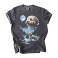 thumbnail image 2 of Maltipoo Howling at the Full Moon Graphic T-Shirt, Vintage 90s Retro Doodle Dog Lover Tee, 2 of 3