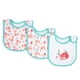 thumbnail image 1 of Pack de 3 baberos bebé 100% algodón orgánico babeo dentición alimentación, 1 of 8
