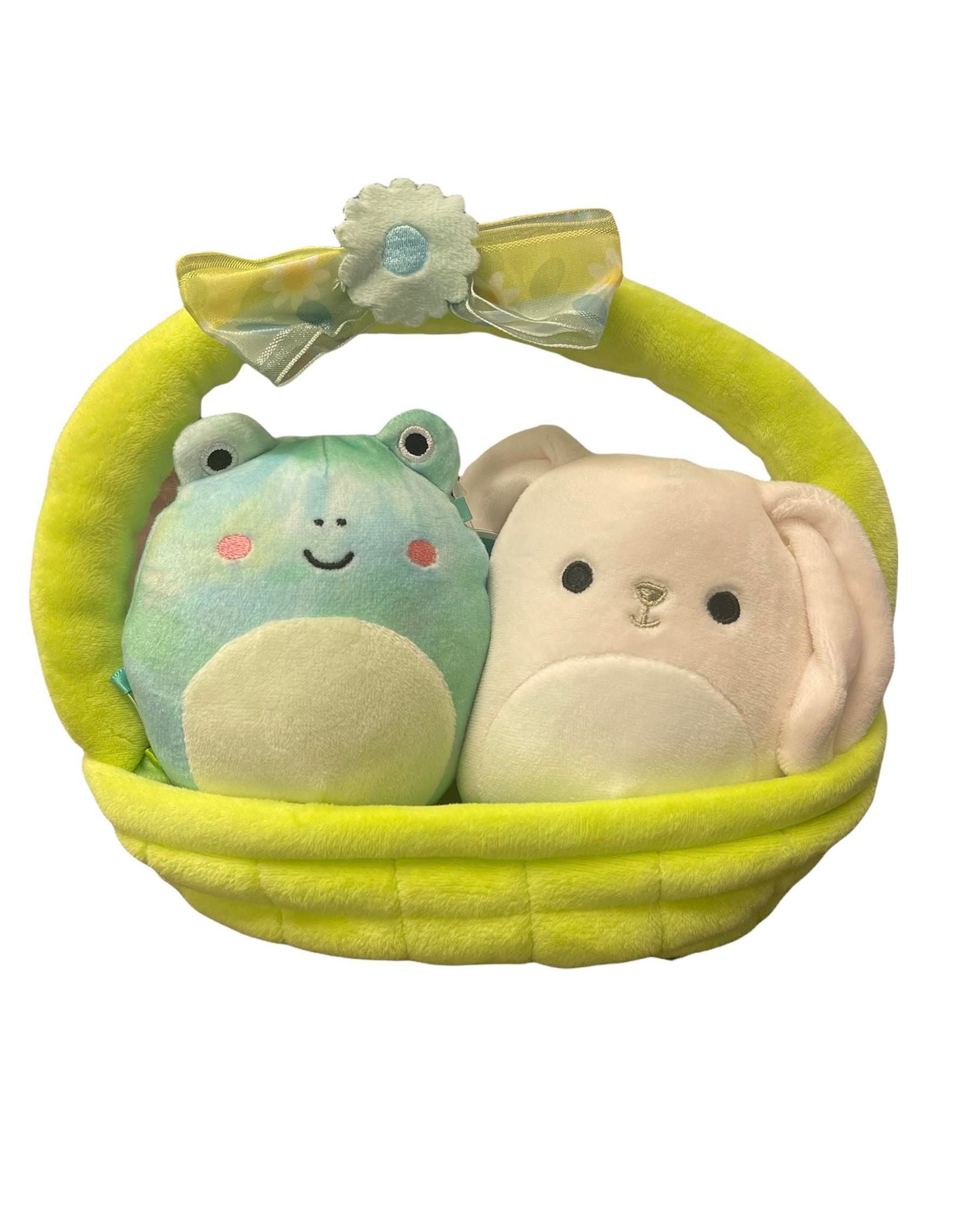 Squishmallow Easter Basket Bundle Ferdie, Valentinaa,Aimee, Relinda
