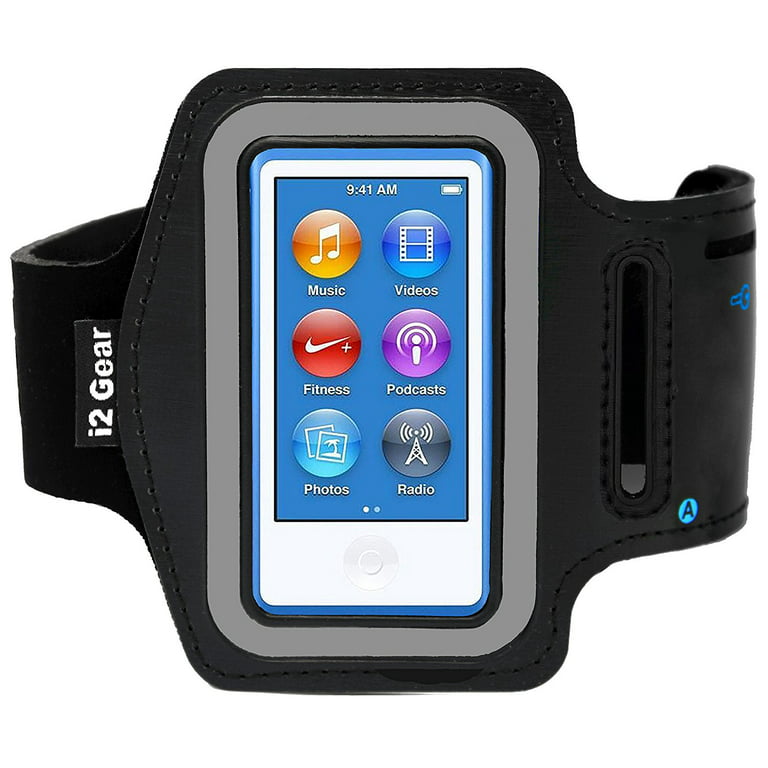 vonk Facet Doen i2 Gear Armband Case for iPod Nano 7th Generation and 8th Generation MP3  Media Players 8G 7G Arm Carrier (Black) - Walmart.com
