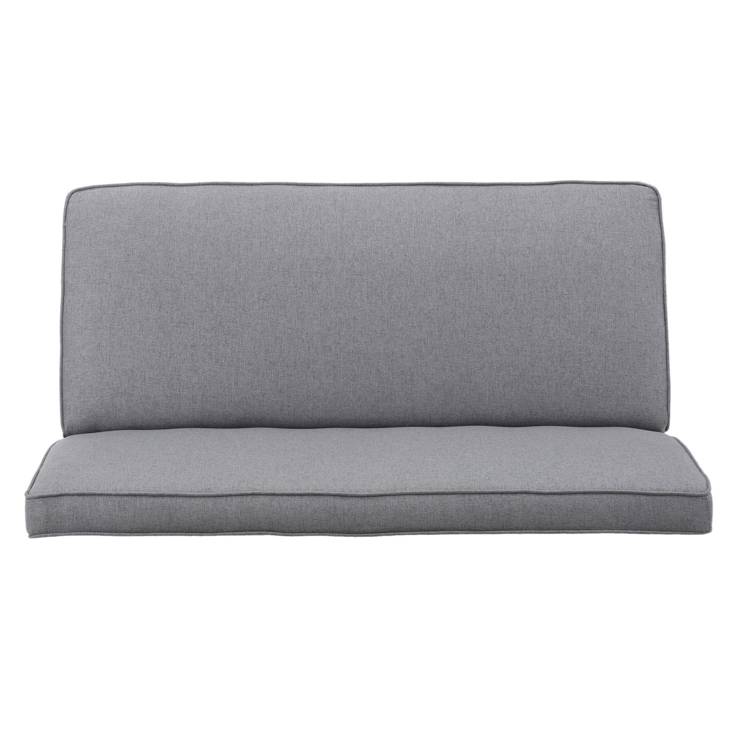 50" Upholstered Loveseat Sofa Modern 2 Seater Couch with Birch Wood Legs, Linen Fabric Small Space Sofa for Living Room Bedroom Office, Grey