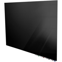 Ghent ARIASM410BK Aria Low Profile Magnetic Glass Whiteboard, 4 x 10 ft. - Black