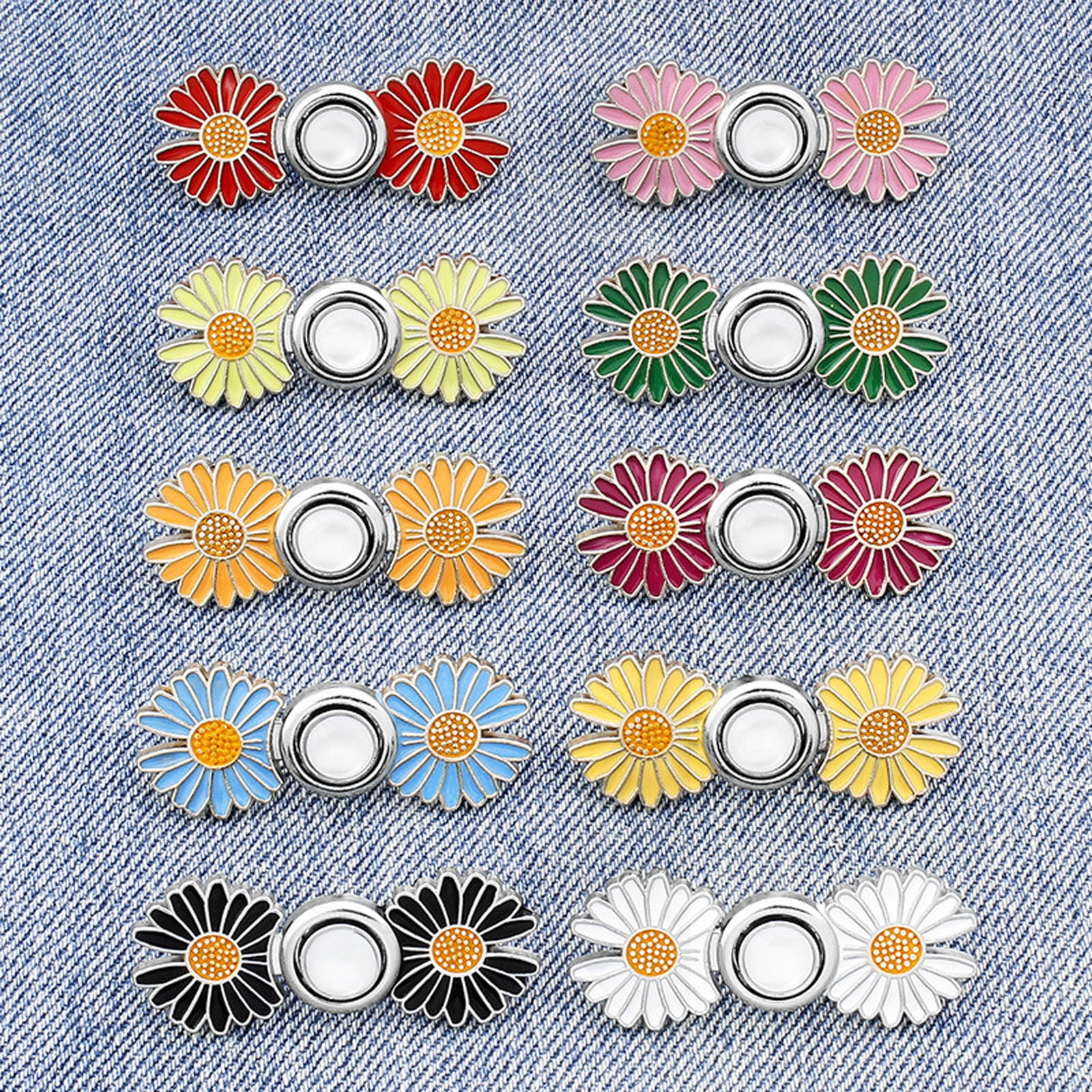 VILLCASE Lot De 4 Pinces à Taille Réglables Pour Pantalons Et Pantalons