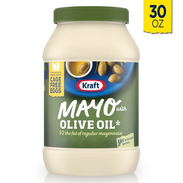 Kraft Mayo Reduced Fat Mayonnaise with Olive Oil, 30 fl. oz. Jar