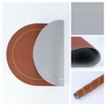 thumbnail image 2 of Unique Bargains Faux Leather Placemats for Kitchen Washable Table Placemats 6pk Brown Gray, 2 of 7