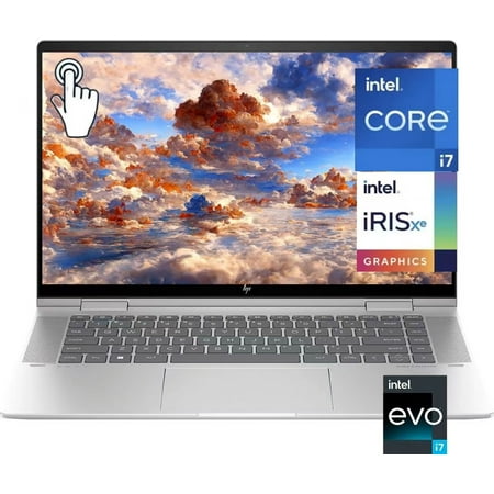 HP 2023 Newest Envy 2-in-1 15.6" FHD Intel Evo Platform Touchscreen Laptop, 13th Generation Intel Core i7-1355U,16GB RAM, 1TB SSD,Backlit Keyboard,WiFi,Thunderbolt,USB,Windows 11 Home,Silver
