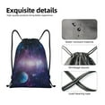 thumbnail image 4 of Saiise Planets Stars And Galaxies1 Pattern Sports Drawstring Backpack - String Swim Gym Bag with Wet Proof Pocket for Women&Men-Small, 4 of 6