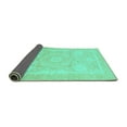 thumbnail image 2 of Ahgly Company Indoor Rectangle Abstract Turquoise Blue Modern Area Rugs, 6' x 9', 2 of 4