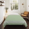 thumbnail image 4 of Sage Green Large Tapestry for Bedroom Wall Hanging Tapestry, Farmhouse Sage Green White Striped Ceiling Backdrop Tapestries Poster Blanket Wall Decor for Teens Room Living Room Dorm 86" x 104", 4 of 8