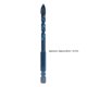 thumbnail image 3 of 10Pcs Cross Spearhead Drill Bit Carbide Bits with 1/4in Hex Shank for Ceramic Marble GlassDark Blue 8mm Hole, 3 of 5