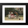 thumbnail image 2 of Eugen von Blaas 14x11 Black Modern Framed Museum Art Print Titled - In the Park (1886), 2 of 5