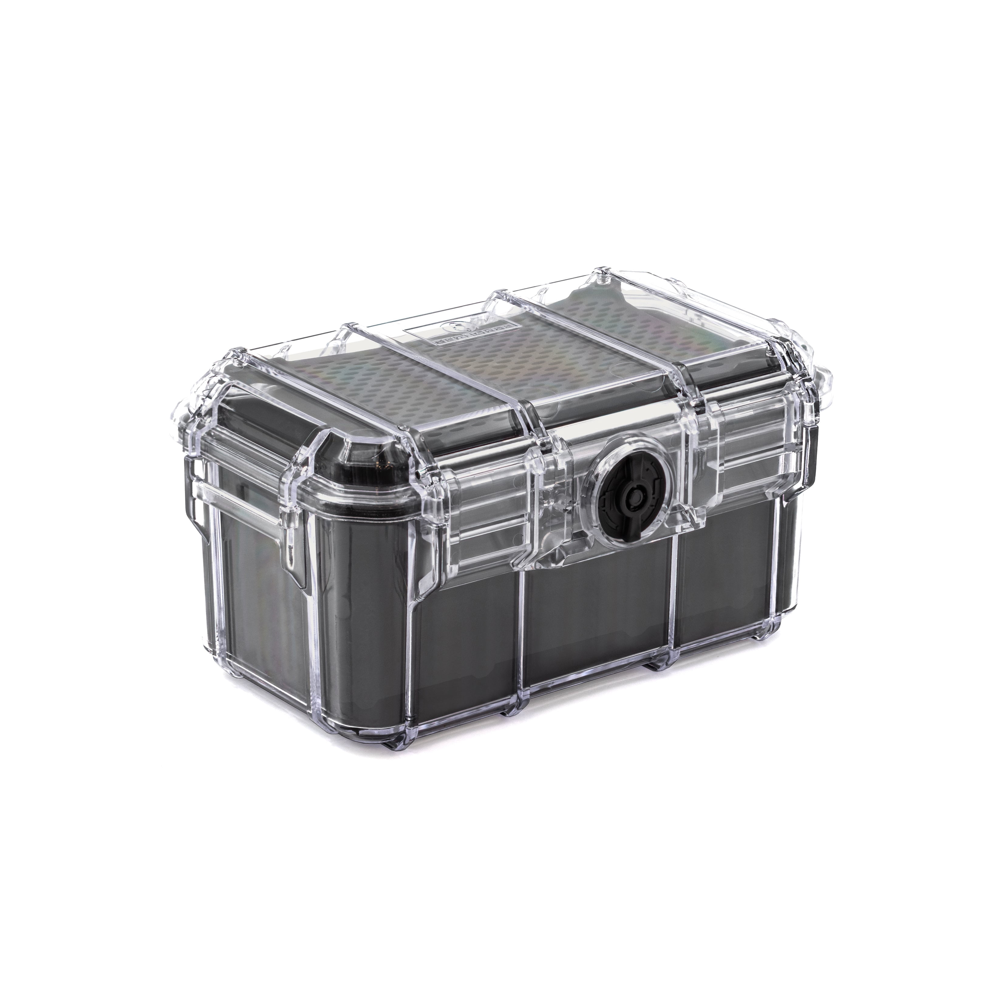 Seahorse 58 Portable Waterproof Dry Box Protective Case - Travel Safe / Mil Spec / IP67 Waterproof / USA Made - for Ammunition, Rifle Ammo, Pistols, Smell Proof Box (Clear)