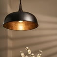thumbnail image 5 of Handmade Hammered Copper Green Patina Pendant Light – Rustic Farmhouse Ceiling Fixture for Kitchen Island, Dining Room & Living Space, Office and Bar | Vintage Hanging Light by ALFIQ, 5 of 8