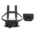 thumbnail image 1 of Bolso de Pecho con Correa Ajustable de Nylon Resistente Organizador de Herramientas para Ciclismo Pesca Escalada Negro Macarena Bolsa de chaleco Molle, 1 of 8