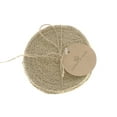 thumbnail image 4 of Maison Concepts 4 PC Round Jute Braided Plain Coaster (Brown) 4" X 4" X 1", 4 of 4