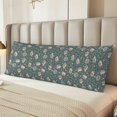 thumbnail image 2 of Balery Hedgehogs and Flowers Funda Protectora para Almohada Corporal de Algodón Hipoalergénico con Cierre(55 x 21 pulgadas), Almohadas No Incluidas, 2 of 7