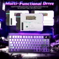 thumbnail image 5 of ATTACK SHARK R85 HE Wired Rapid Trigger Mechanical RGB Gaming Keyboard with Custom Lightbox,8KHz Polling Rate,0.005mm RT Accuracy,0.08MS Latency,Hall Effect,Magnetic Switch,Driver for PC, 5 of 8