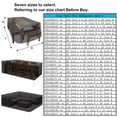 thumbnail image 2 of SHELTUSE Patio Furniture Covers Waterproof Outdoor Sectional Furniture Set Cover, Rectangular Table Chair Sofa Covers, Dust Proof Furniture Protective Cover Large 50+Sizes Available, 2 of 6