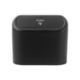 thumbnail image 1 of Black Car Trash Can Durable Hanging Waterproof Storage Box Small Car Garbage Can, 1 of 9