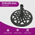 thumbnail image 4 of vidaXL Umbrella Weighted Base Patio Parasol Stand for Poles of 1.4"/1.5"/1.9", 4 of 9