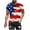 Red, variant on UVEASISHA Men 4th of July Shirts Distressed American Flag Print T Shirt Big and Tall Casual Independence Day Tee Short Sleeve Crewneck Patriotic Tshirts Blue L