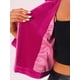 thumbnail image 5 of Chaqueta de motociclista con cuello de solapa y cremallera de terciopelo para mujer Rosa Caliente M, 5 of 6