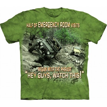 Green Cotton Hospital Outdoor Design Novelty Adult T-Shirt