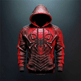 thumbnail image 2 of Sudaderas con estampado 3D de araña para hombre, Sudadera con capucha de gran tamaño, ropa de calle Harajuku de tendencia Hip Hop, Cosplay de ocio, moda de otoño, 2 of 5