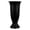 Black, variant on Miwamany Rippled Vase, Modern Wave Shaped Flower Arrangement Holder, Matte Plastic Centerpiece for Home Tabletop Bedroom Living Room Decor