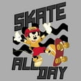 thumbnail image 2 of Boy's Mickey & Friends Mickey Mouse Skate All Day  Graphic Tee Athletic Heather Medium, 2 of 5