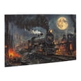 thumbnail image 2 of 500 PCS Mysterious Steam Train Whimsical 500 Piece Wooden Puzzles,Brain Challenge,Creative Activity Hobbies For Adults,Vintage Style Steam Train Stress Relieving Puzzle 500 Piece,Relax Yourself, 2 of 6
