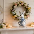 thumbnail image 4 of Home Decor Acrylic Rabbit Ornament Set, Modern Easter Bunny Sculpture for Living Room Desktop, Bookshelf, and Office Decoration, Minimalist Spring Holiday Accent for Tabletop and Shelf Display, 4 of 6