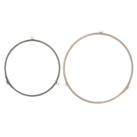 

2pcs Microwave Oven Accessories Glass Turntable Rings Tray Roller Brackets