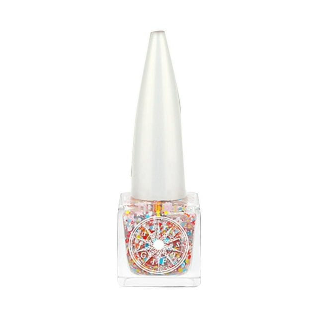 Vernis à Ongles à Base d'Eau Micro-Colle Séchage Rapide Sans Cuisson Durable Non Pelable Paillettes pour Étudiants Fin Éclat Ensemble de Manucure 7,5 ml