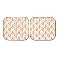thumbnail image 4 of Picia Yellow Pueple Rabbit 2 Piece Car Windshield Sun Shade Foldable | Foldable Sun Shield for Front Window Blocks UV Rays and Keeps Your Vehicle Cool-Small, 4 of 7