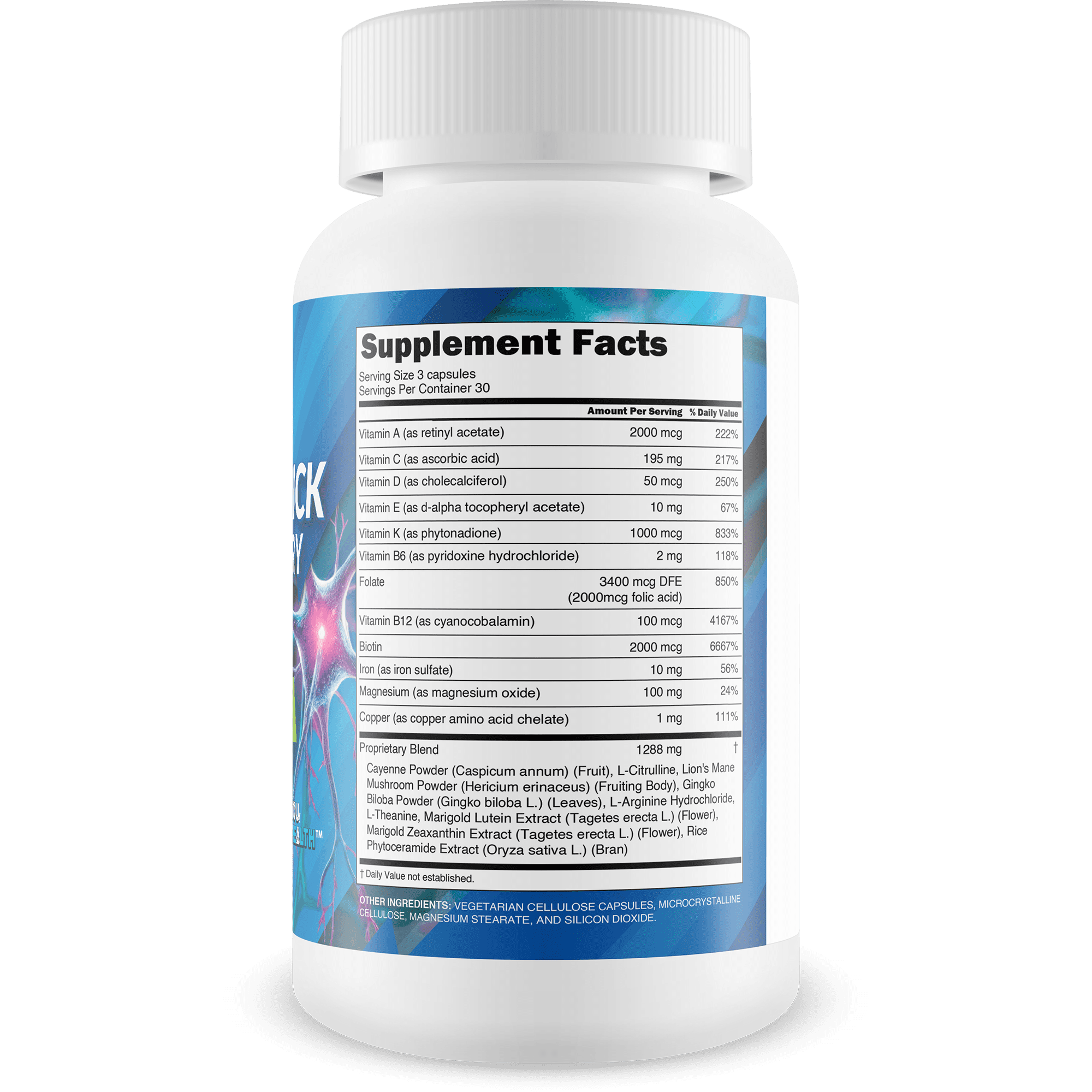 Honey Trick - Our Best Blood Flow, Vision, & Memory Supplement for Brain - Nervous System Support - Blood Balance Supplement - Japanese Capsaicin Honey Boost XL Nootropics Brain Support