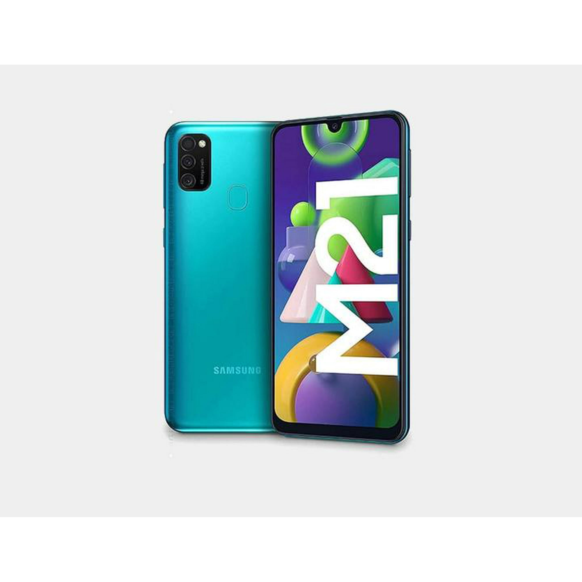 Samsung Galaxy M21 M215f Dsn Dual Sim 64gb 4gb Gsm Factory Unlocked 64gb Sd Bundle Green Walmart Canada