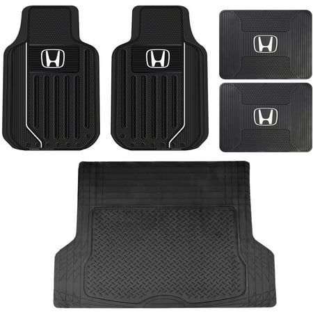 5 Piece All Weather Heavy Duty Rubber Front Rear Floor Mats