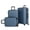 Blue, variant on 3 Piece Luggage Sets ABS Lightweight Suitcase with Two Hooks, Spinner Wheels, TSA Lock, (20/24/28) Blue