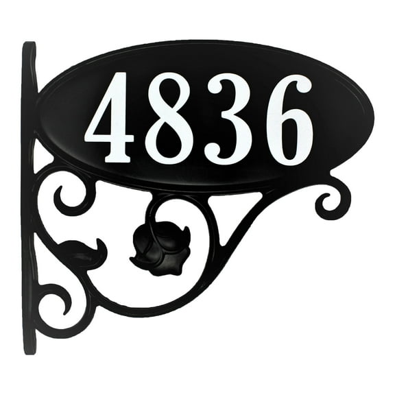 Address America Fully Customized, Double-Sided Park Place Oval Reflective Mailbox Sign
