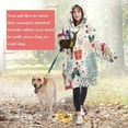 thumbnail image 4 of Wearable Oversized Blanket,Multicolor Christmas Deer Pattern Wearable Blanket Hoodie for Adults,Cozy Hooded Blankets with Super Pockets,Super Warm Fuzzy Pullover for Women & Men, 4 of 6