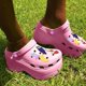thumbnail image 1 of Sandalias de tacón alto para mujer, zapatos con agujeros de plataforma gruesa, sandalias de playa de verano para mujer, zapatillas, zapatos de mujer, sandalias Sandal36 Gao Jinjia LED, 1 of 2